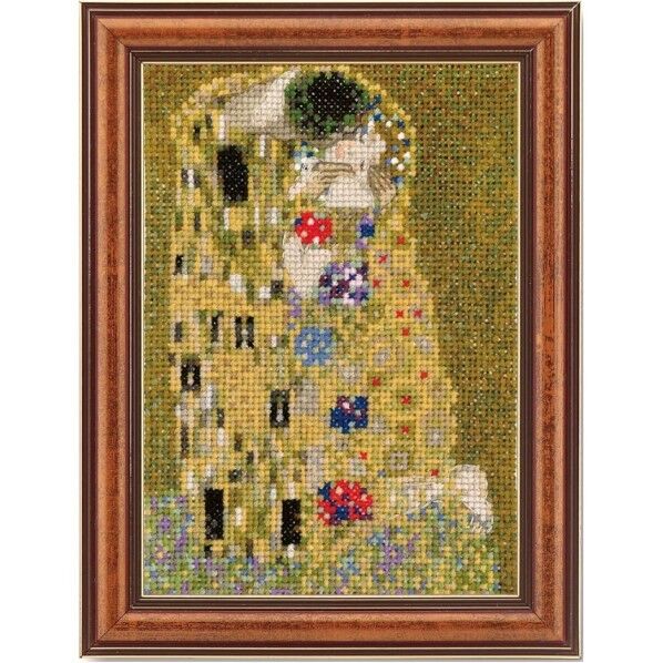 オリムパス製絲 オリムパス クロスステッチ刺繍キット 「接吻」 クリムト作 マルチ OLY-K7584 1個