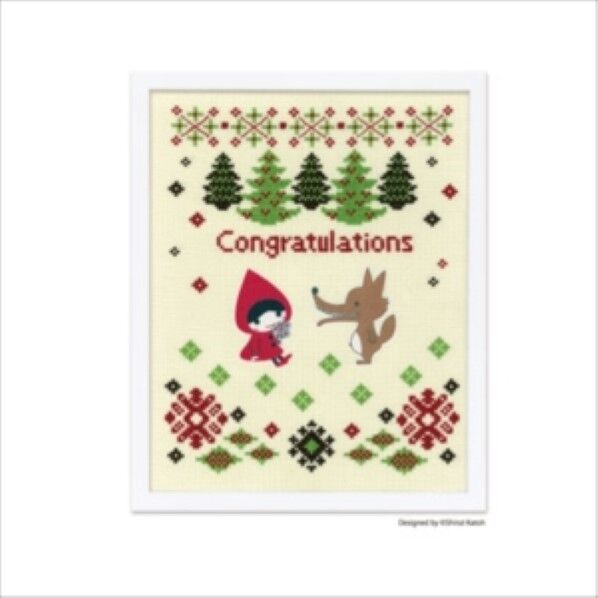 オリムパス製絲 ししゅうキット Shinzi Katoh クロスステッチ 額 7496