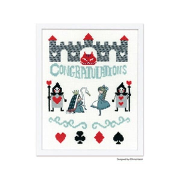 オリムパス製絲 ししゅうキット Shinzi Katoh クロスステッチ 額 アリス 7495