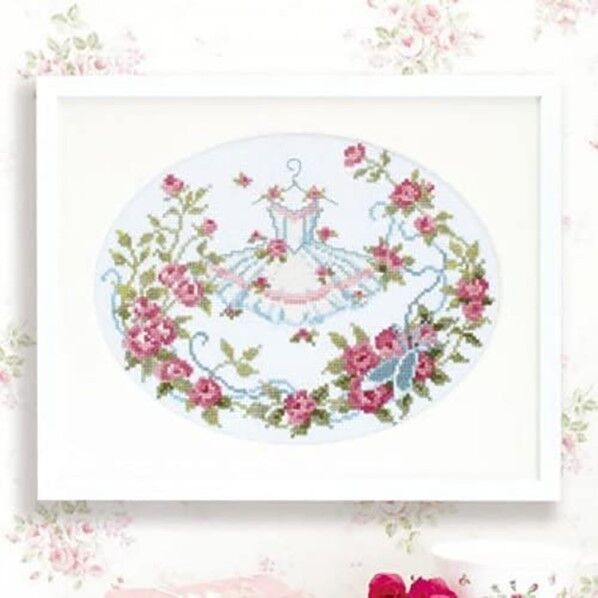 オリムパス製絲 オノエ･メグミ ししゅうキット フラワーシンフォニー ローズ&チュチュ 7432