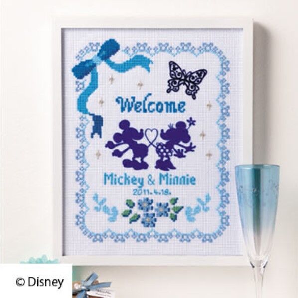 オリムパス製絲 7371 ししゅうキット ディズニー ウェルカムボード()