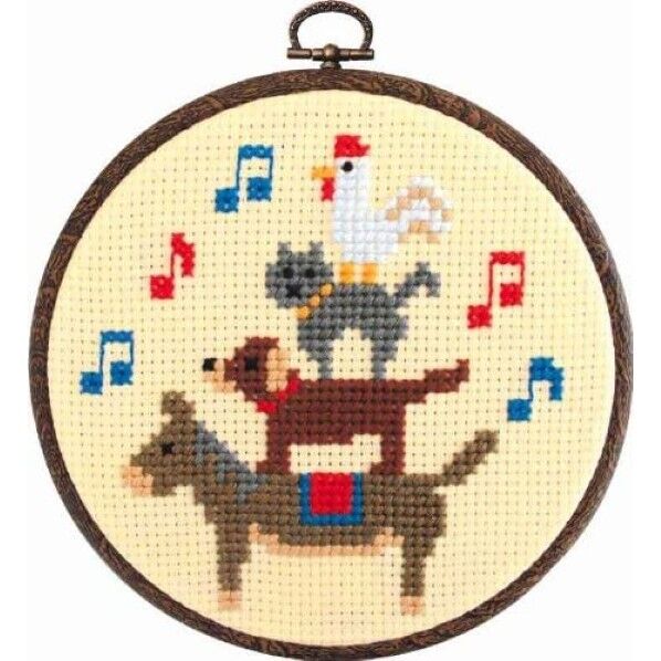 オリムパス製絲 ししゅう製作キットフープ/･7341