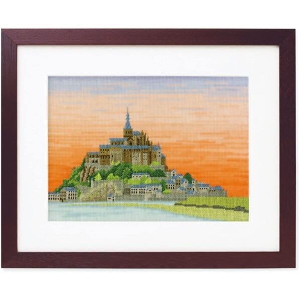 オリムパス製絲 クロスステッチ 刺しゅうキット 世界遺産と世界の風景から オフホワイト 7211