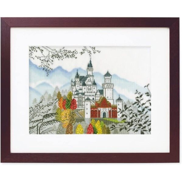 オリムパス製絲 クロスステッチ 刺しゅうキット 世界遺産と世界の風景から オフホワイト 7208