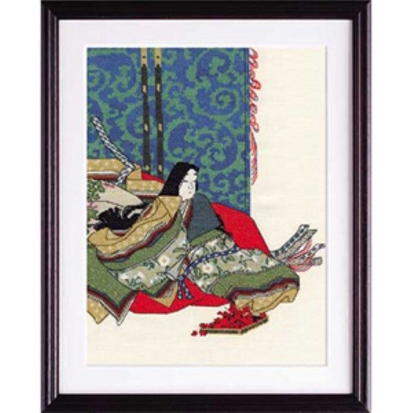 オリムパス製絲 クロスステッチ 刺しゅうキット 日本の美 名作選 尾形光琳作 ベージュ 7186