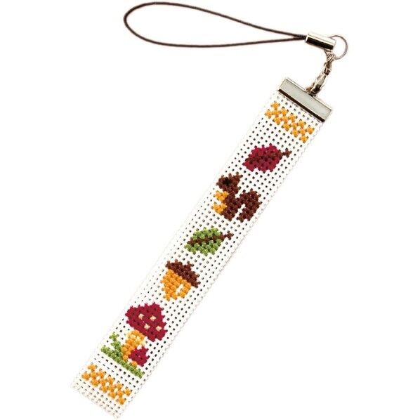 オリムパス製絲 ストラップししゅうキット リスとドングリ ST-12