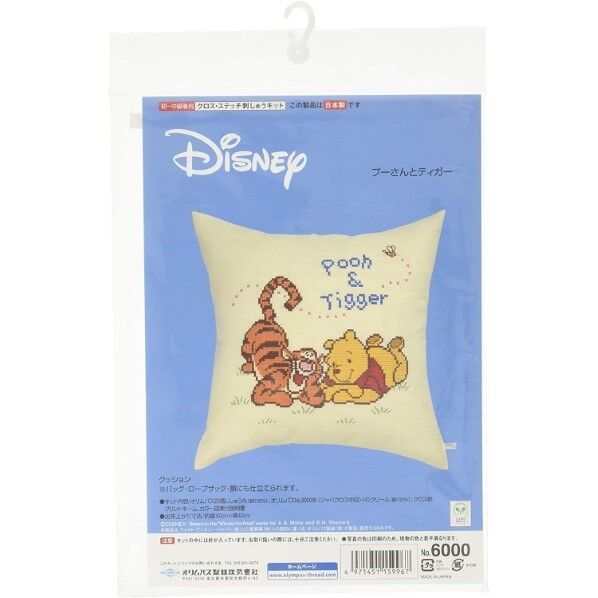 オリムパス製絲 クロスステッチ 刺しゅうキット ディズニー クッション クリーム 6000