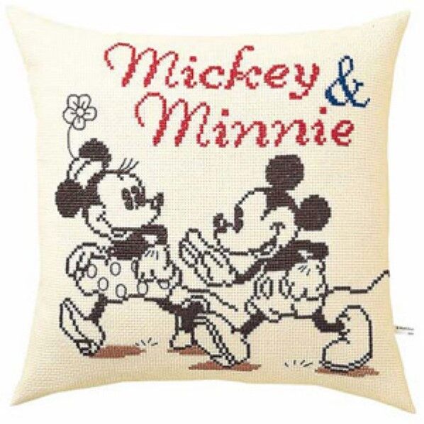 オリムパス 5883 ししゅうキット クッション ディズニー ミッキー&ミニー
