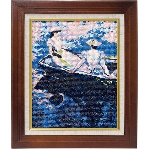 オリムパス製絲 クロスステッチ 刺しゅうキット アートギャラリー ベージュ 877