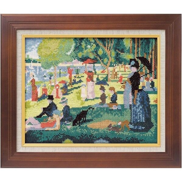 オリムパス製絲 クロスステッチ 刺しゅうキット アートギャラリー スーラ作 ベージュ 875