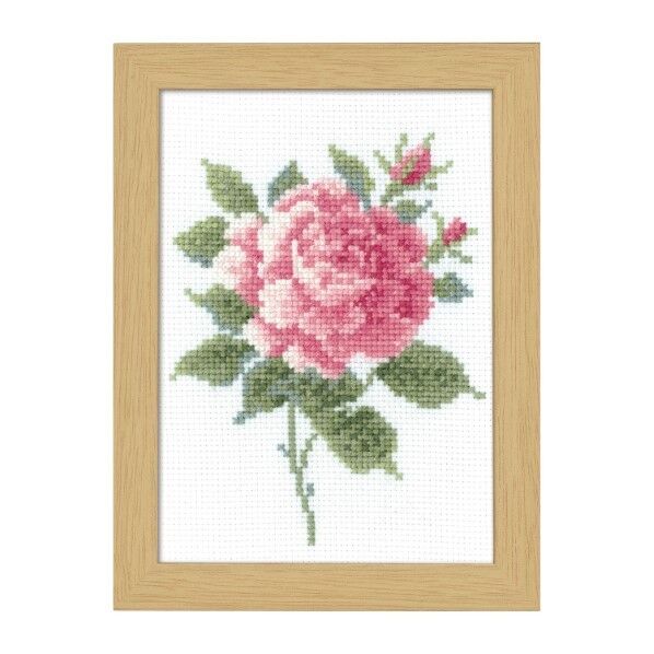 オリムパス製絲 12ヶ月の花フレーム ピンクローズ