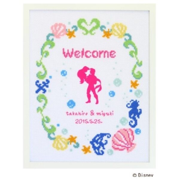 オリムパス製絲 クロスステッチ 刺しゅうキット ディズニー ウェルカムボード