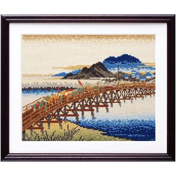 オリムパス製絲 クロスステッチ 刺しゅうキット 広重画 東海道五拾三次