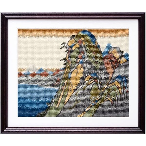 オリムパス製絲 クロスステッチ 刺しゅうキット 広重画 東海道五拾三次