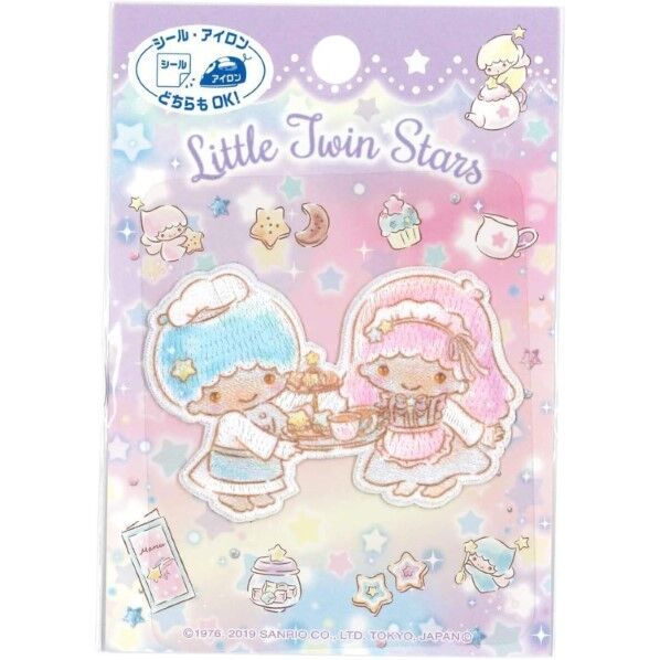 パイオニア サンリオ アイロン･シール両用接着ワッペン リトルツインスターズ