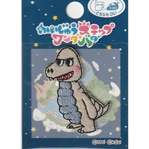 パイオニア かいじゅうステップワンダバダ アイロン・シール両用接着ワッペン レッド