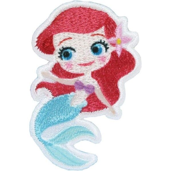 パイオニア ディズニープリンセス アイロン･シール両用接着ワッペン アリエル