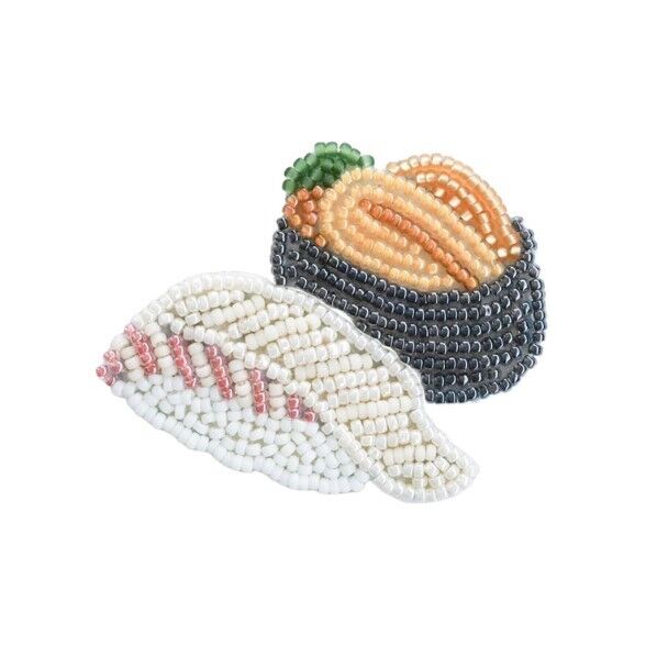 MIYUKI ビーズ刺しゅうで作る はらぺこブローチ ビーズキット