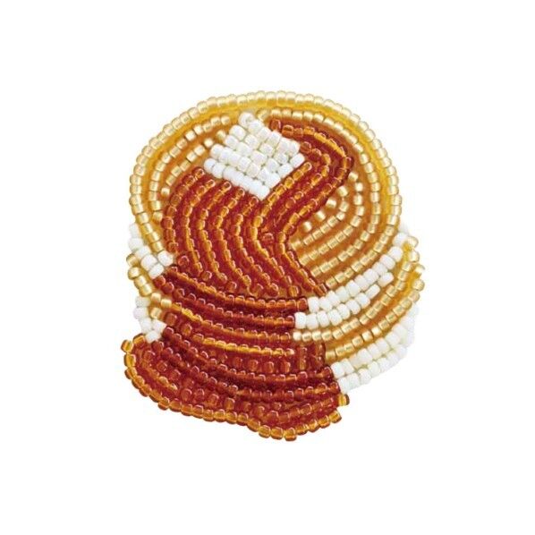 MIYUKI ビーズ刺しゅうで作る はらぺこブローチ ビーズキット