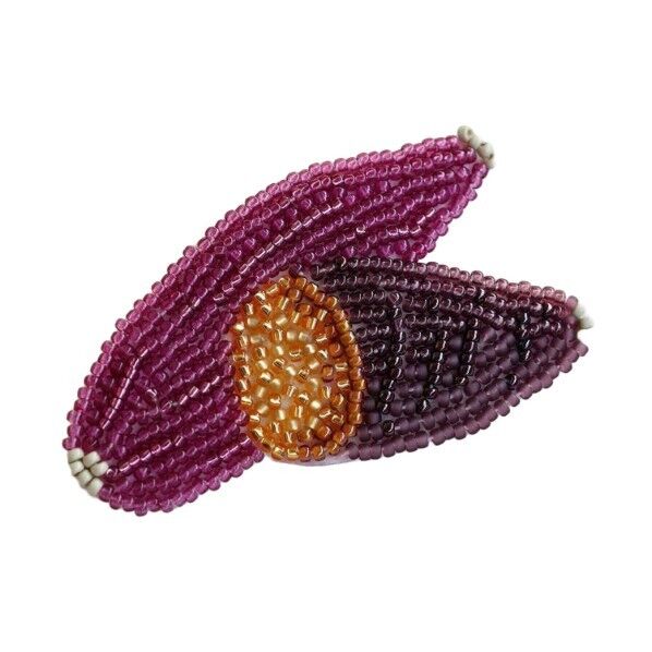 MIYUKI ビーズ刺しゅうで作る はらぺこブローチ ビーズキット