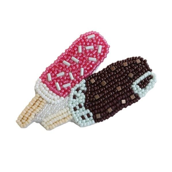 MIYUKI ビーズ刺しゅうで作る はらぺこブローチ ビーズキット