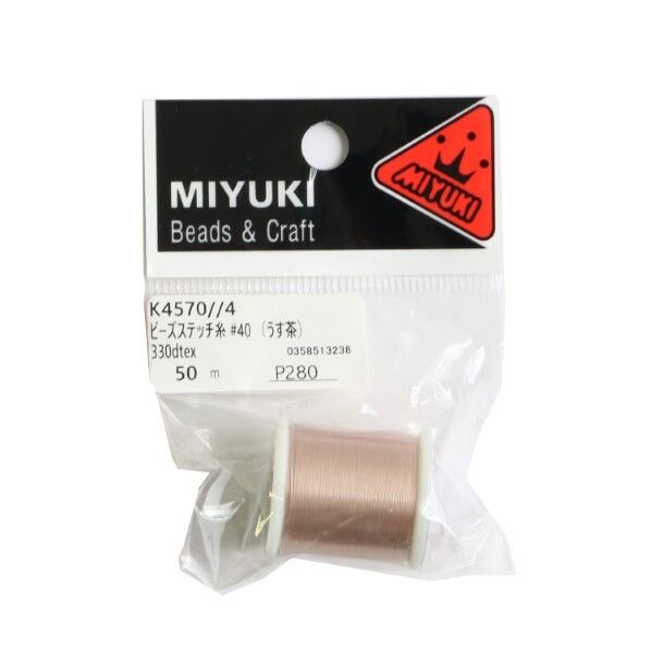 MIYUKI ビーズステッチ糸 #40/50m巻 K4570/4