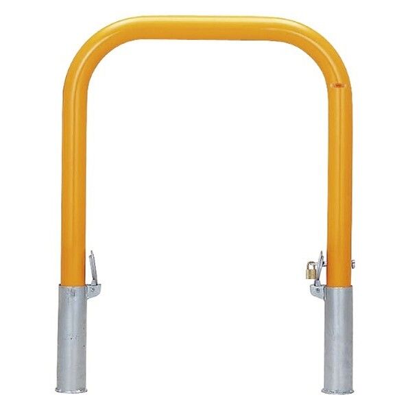 帝金バリカー 横型 Φ60.5 スチール製 脱着式鍵付 横桟無