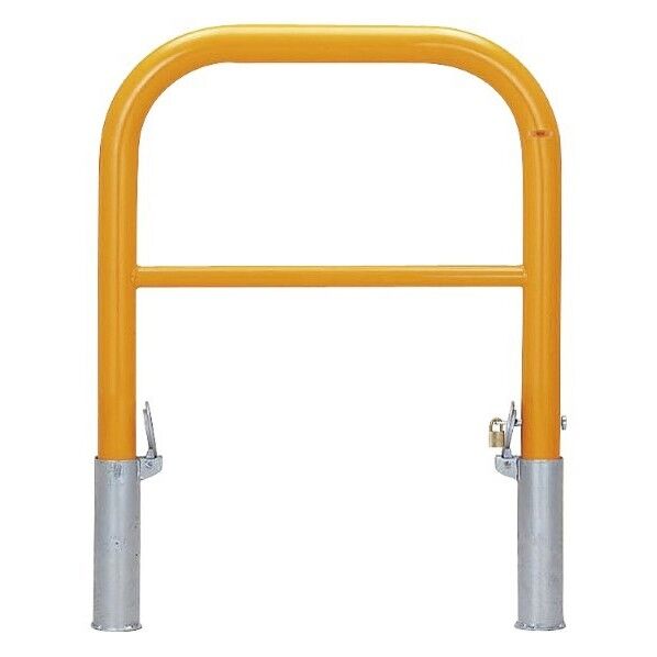 帝金バリカー 横型 Φ60.5 スチール製 脱着式鍵付 横桟付