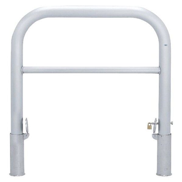 帝金バリカー 横型 Φ76.3 ステンレス製 脱着式鍵付 横桟付