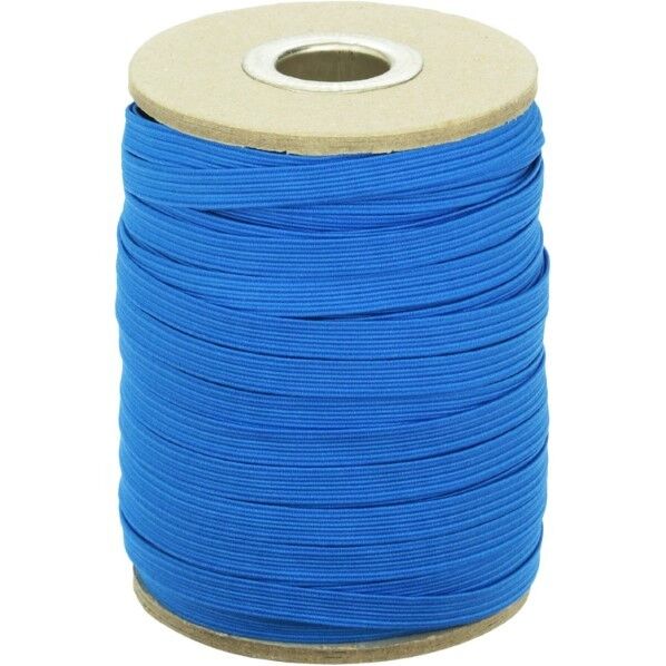 金天馬 ネオンカラーゴム 平ゴム 6mm巾×50m巻 ボビン巻 BL