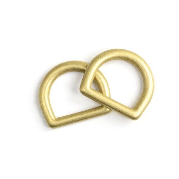 メルヘンアート ストロングパーツ Dカン ブラス アンティーク調ゴールド 15mm 2個入