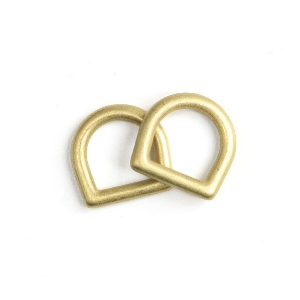 メルヘンアート ストロングパーツ Dカン ブラス アンティーク調ゴールド 12mm 2個入