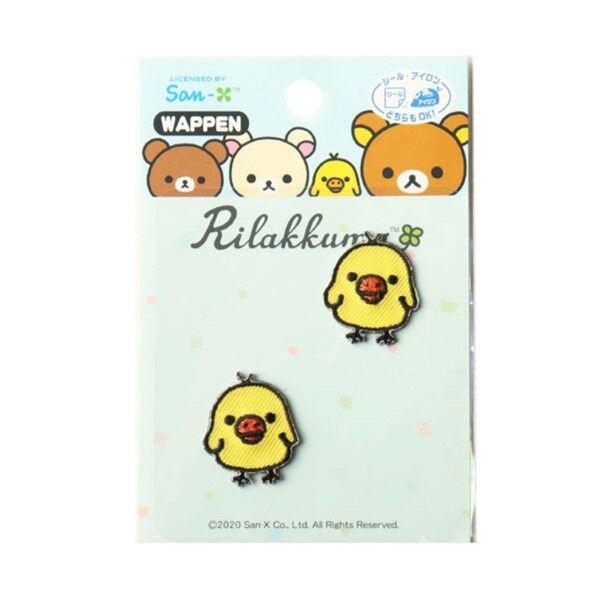 パイオニア サンリオ キイロイトリ ワッペン シール・アイロン両用 1枚