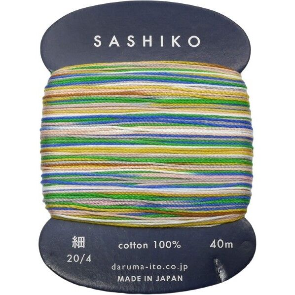 DARUMA 刺し子糸細8色カスリカード巻 col.0502