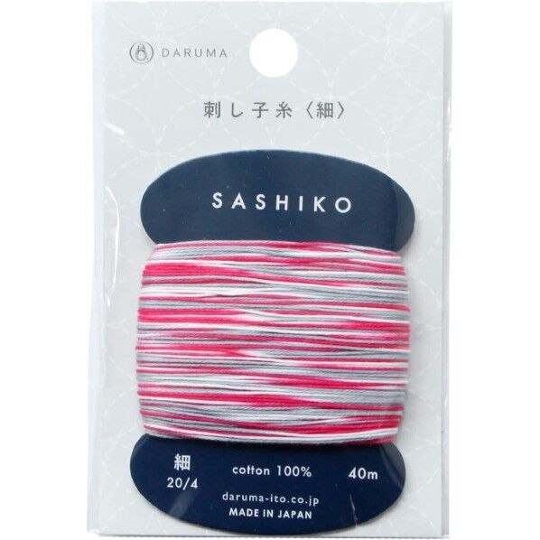 横田 DARUMA 刺し子糸(細) col.403 40mカード巻