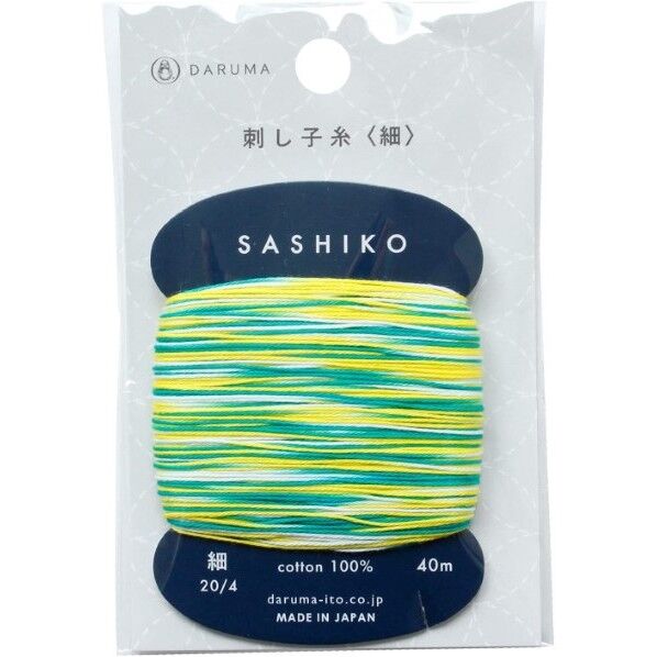横田 DARUMA 刺し子糸(細) col.402 40mカード巻