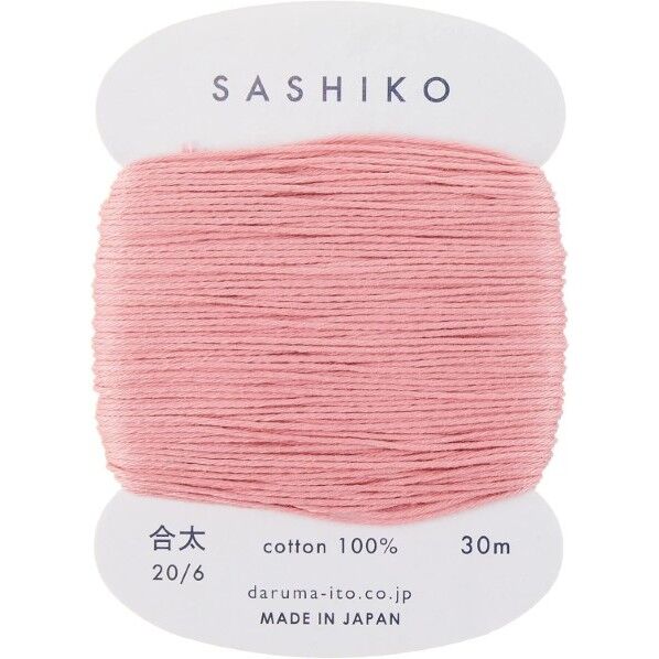 ダルマ 刺し子糸 〈合太〉 カード巻き Col.211 30m 10-211