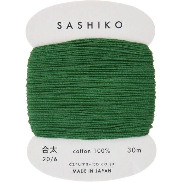 ダルマ 刺し子糸 〈合太〉 カード巻き Col.208 30m 10-208