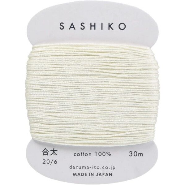 ダルマ 刺し子糸 〈合太〉 カード巻き Col.202 30m 10-202