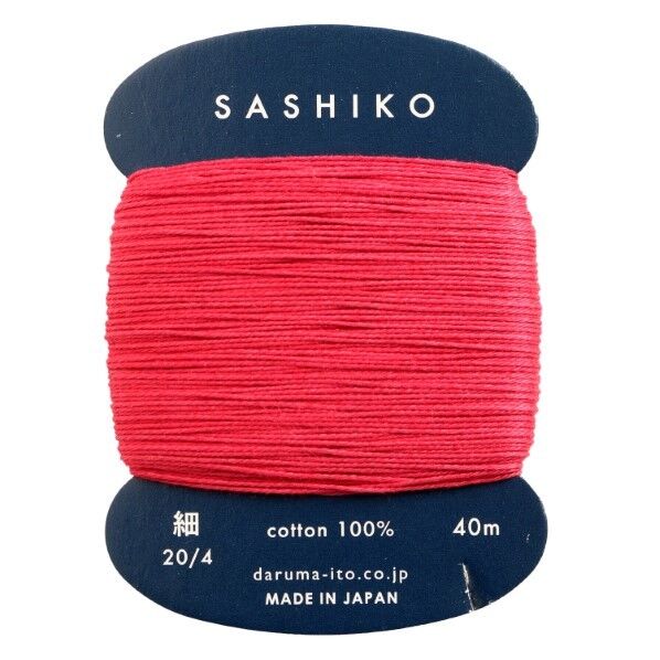 横田 ダルマ 刺し子糸 〈細〉 カード巻き Col.221 40m