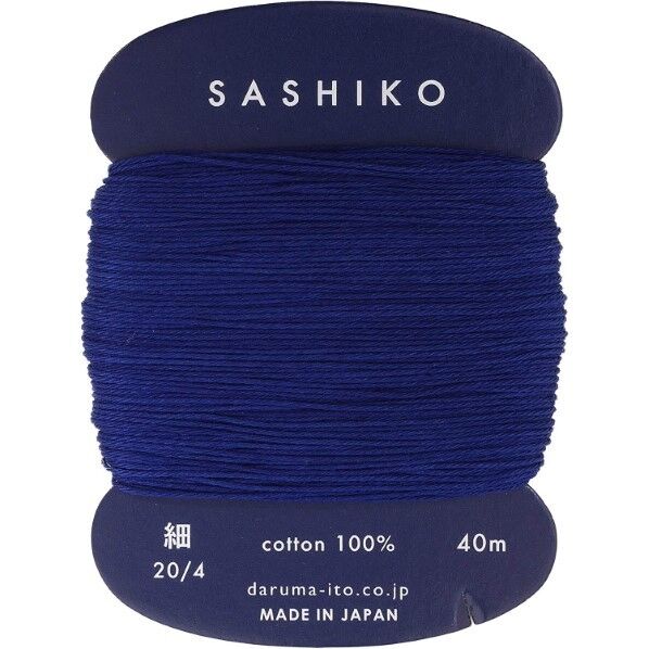 横田 ダルマ 刺し子糸 〈細〉 カード巻き Col.215 40m