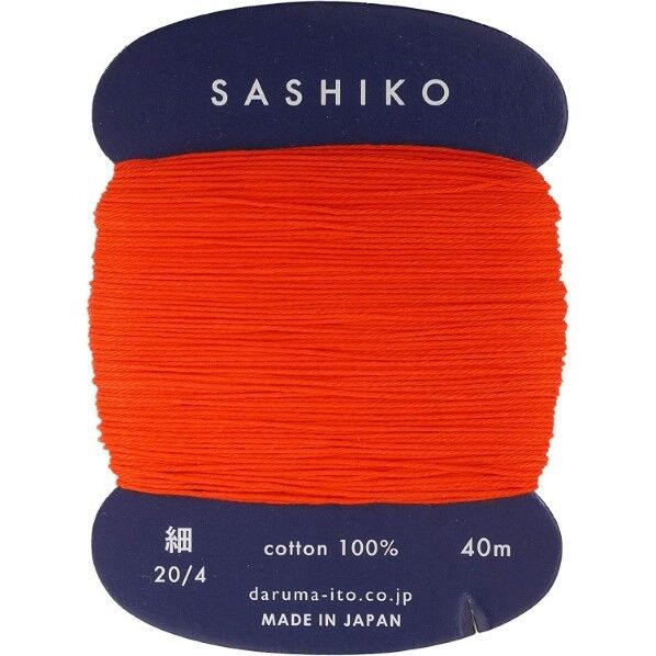 横田 ダルマ 刺し子糸 〈細〉 カード巻き Col.212 40m