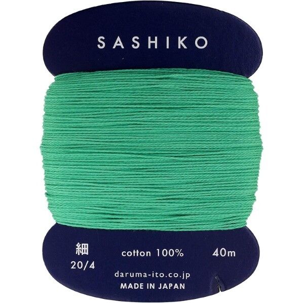 横田 ダルマ 刺し子糸 〈細〉 カード巻き Col.207 40m