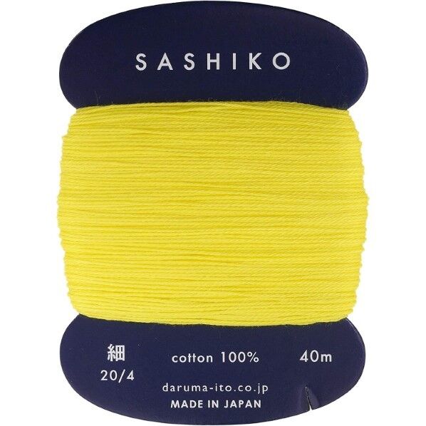 横田 ダルマ 刺し子糸 〈細〉 カード巻き Col.203 40m