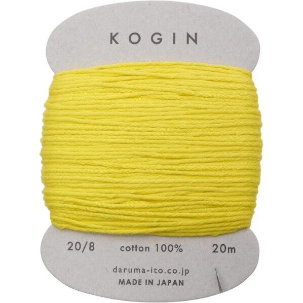 ダルマ こぎん糸 カード巻き Col.9 黄はだ 01-2420