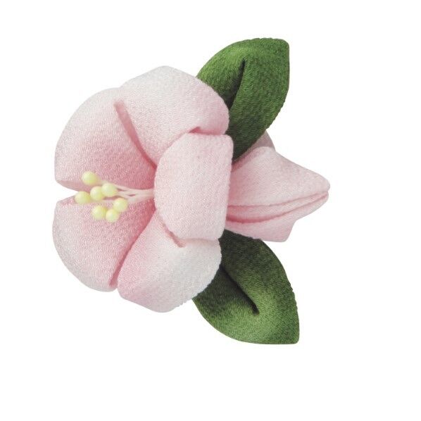 オリムパス製絲 はじめてのつまみ細工 キット ハイビスカスのブローチ H6×W6.5×D3cm