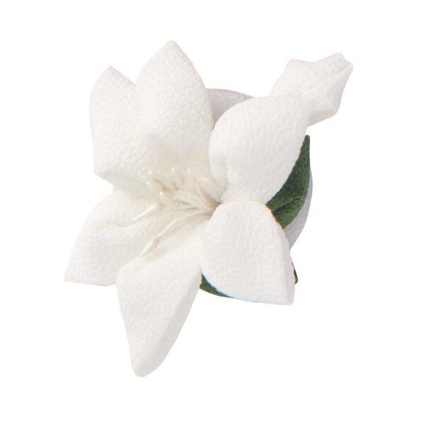 オリムパス製絲 はじめてのつまみ細工 キット ゆりのブローチ H7×W6×D4cm