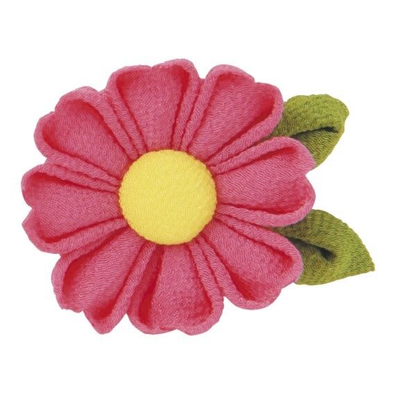 オリムパス製絲 はじめてのつまみ細工 キット コスモスのブローチ H5×W6×D2cm