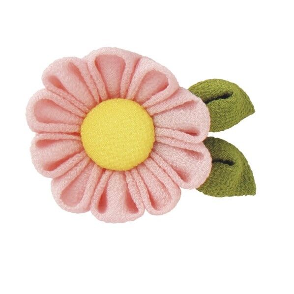 オリムパス製絲 はじめてのつまみ細工 キット マーガレットのブローチ H5×W6×D2cm