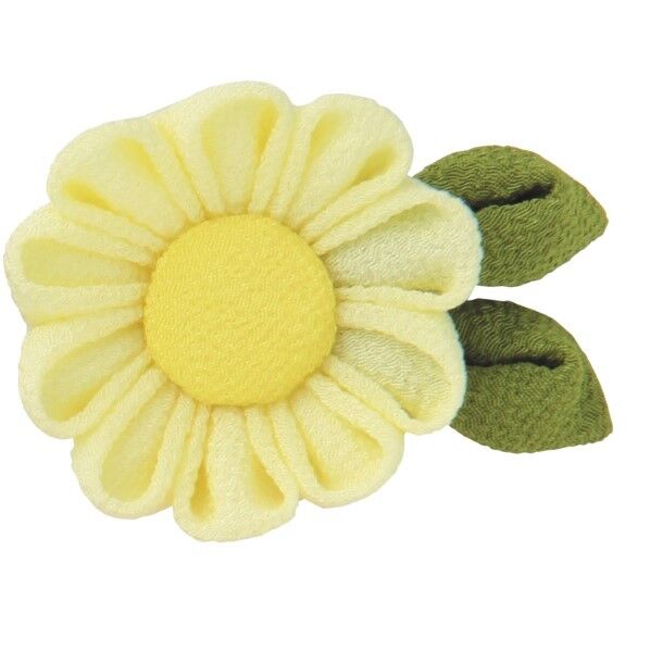 オリムパス製絲 はじめてのつまみ細工 キット マーガレットのブローチ H5×W6×D2cm